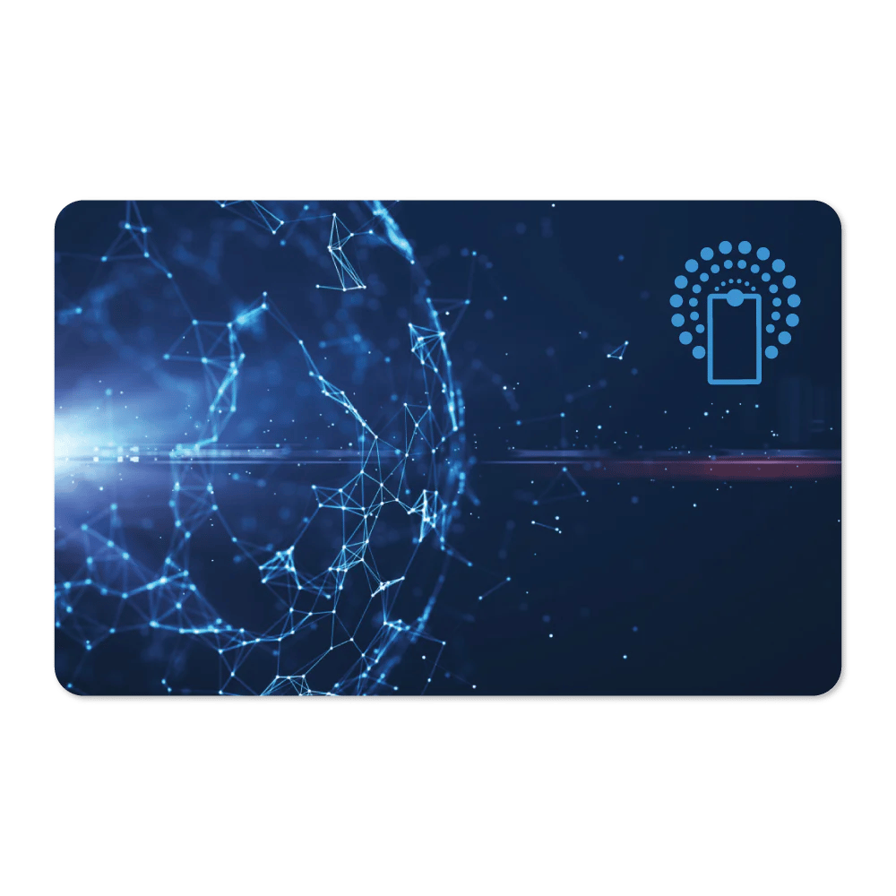 Cyber Globe Design on NFC Business Card