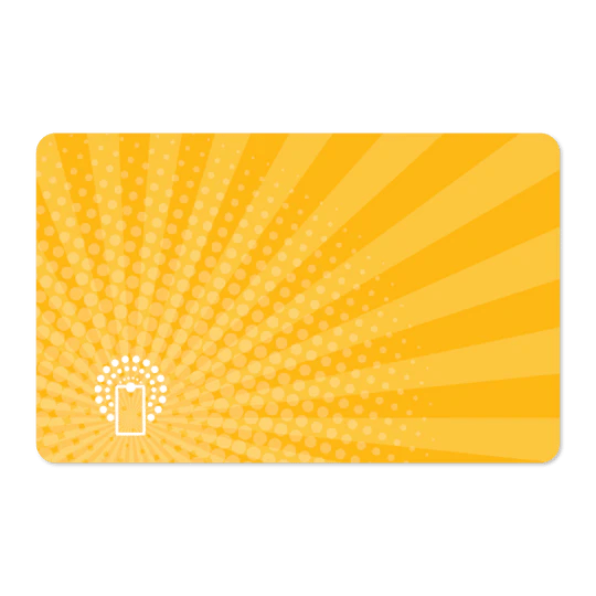 Yellow NFC Business Card to Share Contacts and Links