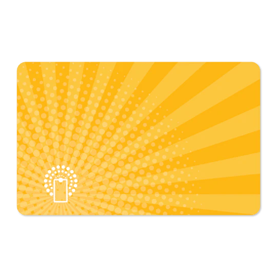 Yellow NFC Business Card to Share Contacts and Links